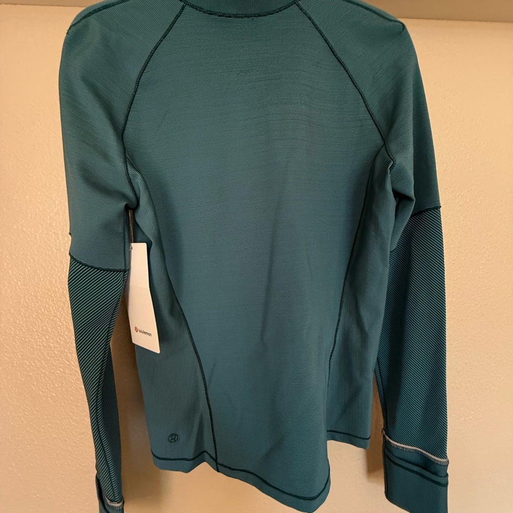 Lululemon Two-Tone Ribbed Running Half Zip - Picture 2 of 6